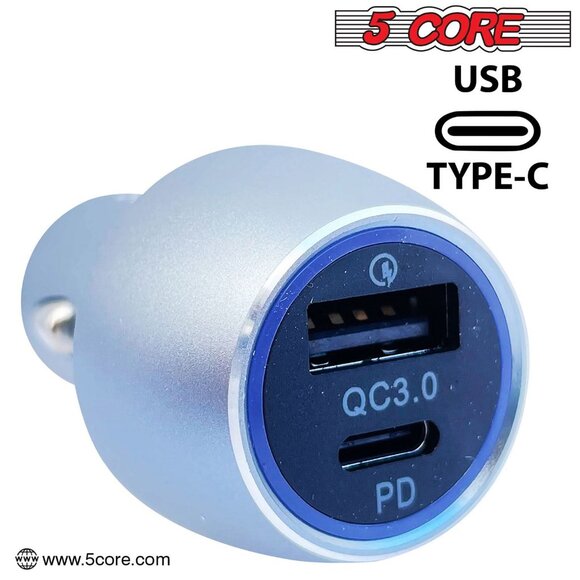 Car Charger USB Type C Adapter 36W Fast Charging Anker Outlet CDKC12 2Pcs - Picture 6 of 12